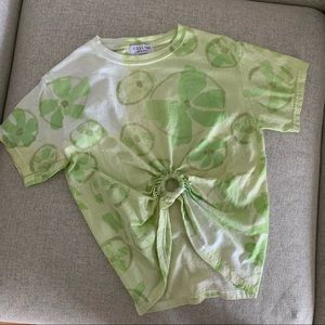 Collina Strada Green Flower Center Ring T-Shirt